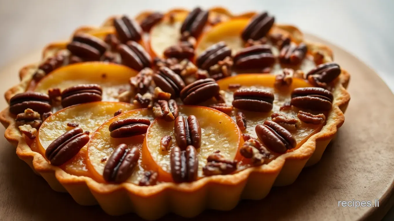 Apple and Pecan Danish Pastry Tart