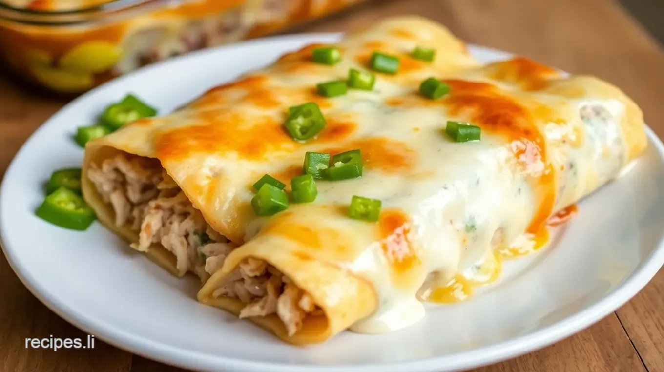 Creamy Wolf Chile Enchiladas