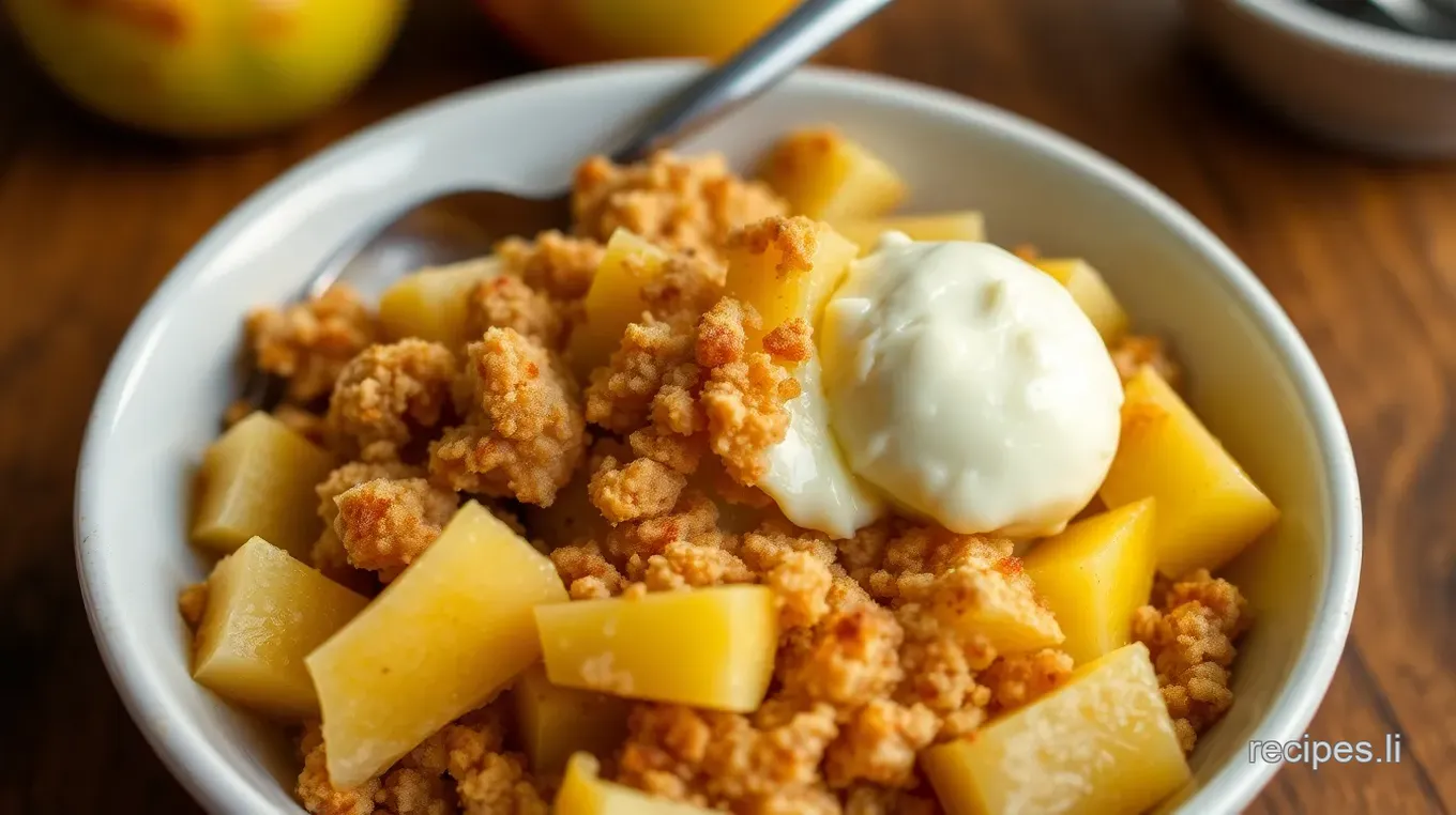 Easy Apple Crisp Without Oats