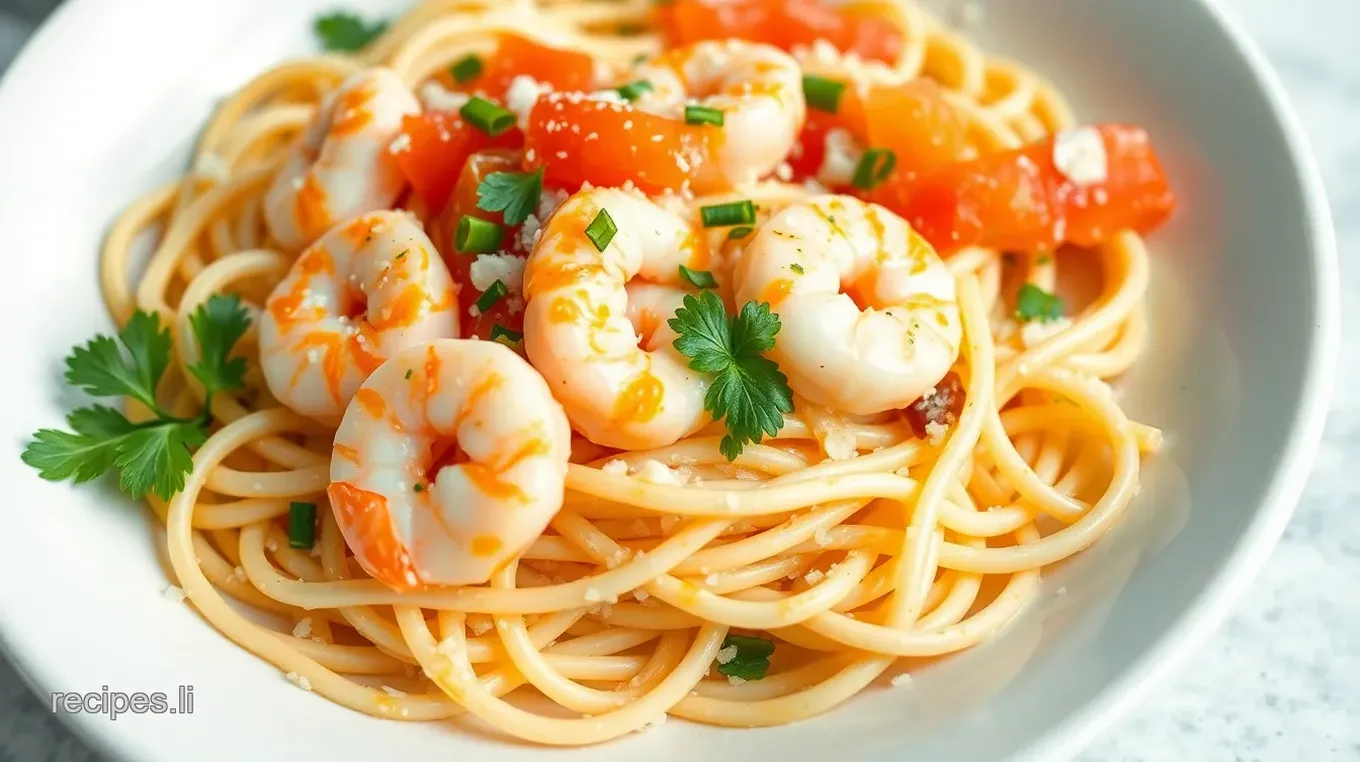 Creamy shrimp and pasta recipes with pico de gallo recipe: Easy, Delicious Summer Dish!