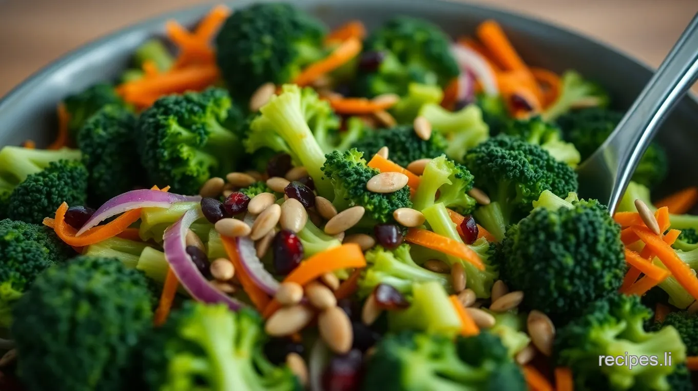 Crunchy Broccoli Spoon Salad