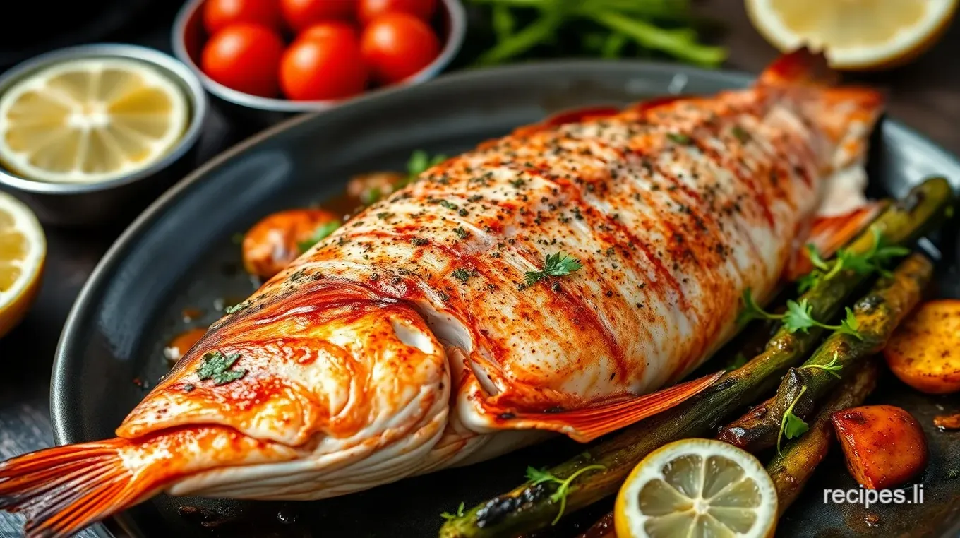 Whole Grilled Red Snapper with Zimbabwean Spices