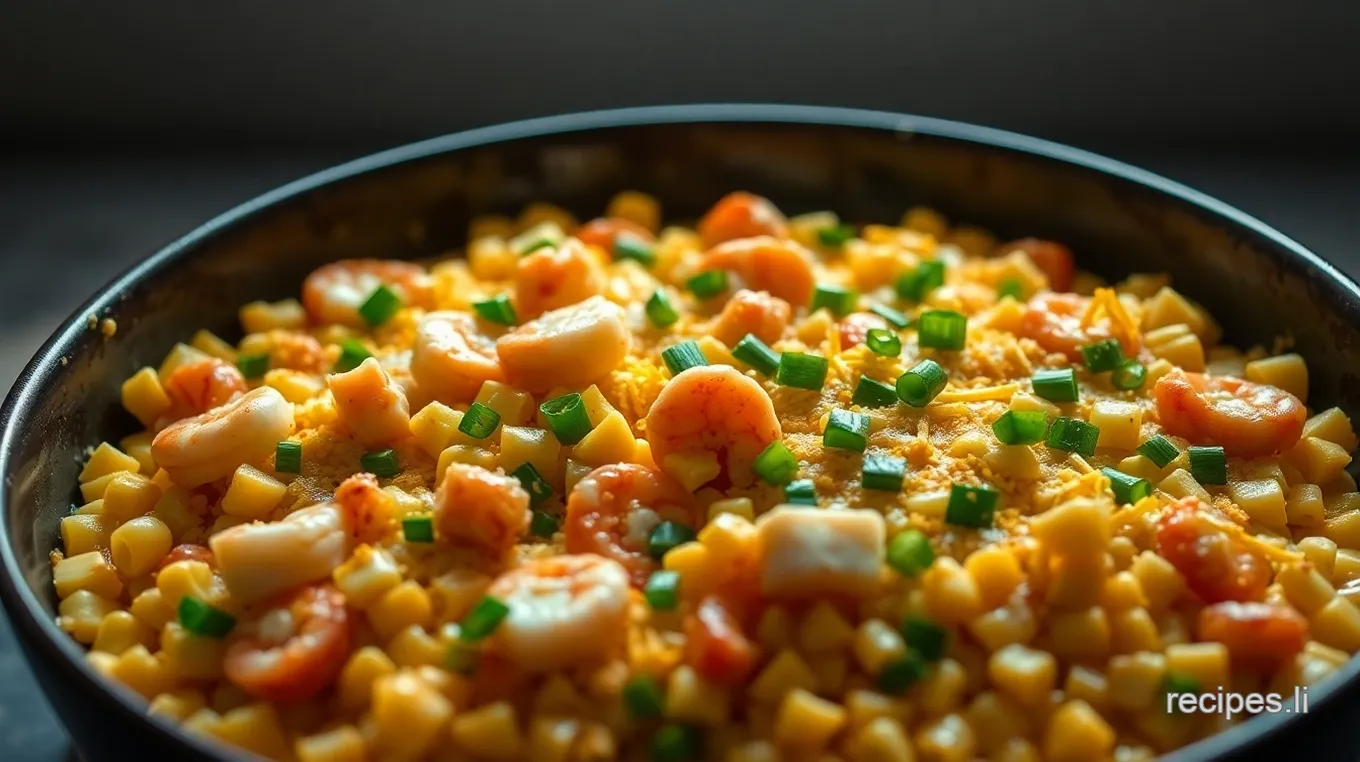 Heavenly Seafood Corn Casserole