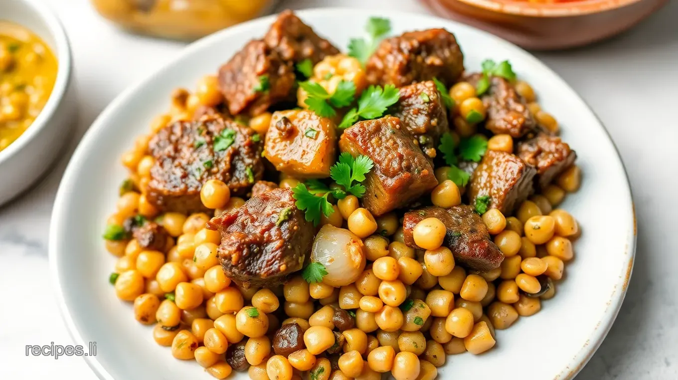 Sautéed Lamb Lentils Delight