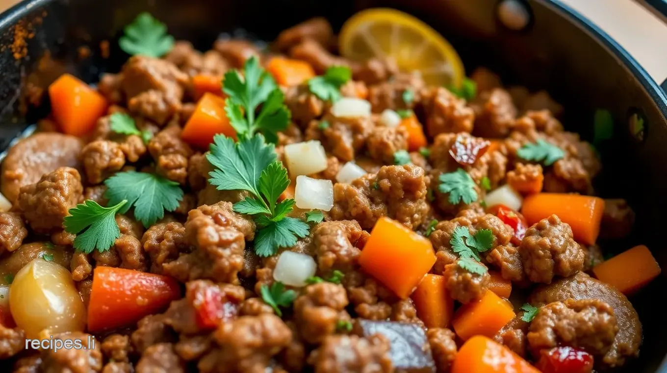 Skillet Venison Mince Delight