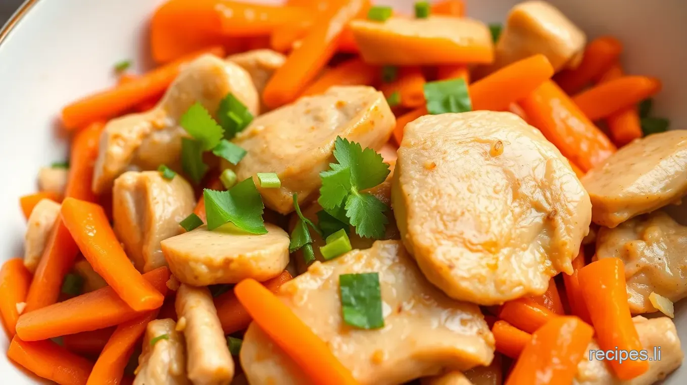 Frozen Carrot and Chicken Stir-Fry