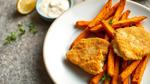 Fried Fish with Sweet Potato Fries