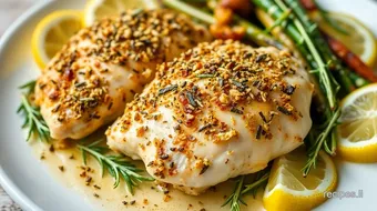 A Charrmed Life Recipe Blog: Best 7 Herb-Crusted Lemon Garlic Chicken Secrets recipe card