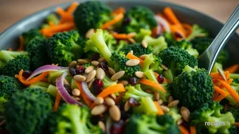 How to Make My Grandma's Amazing Broccoli Spoon Salad! recipe card