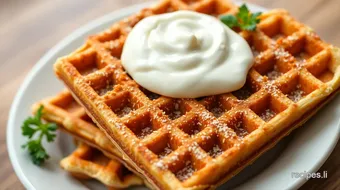 Fried Waffles with Crispy Delightful Dip