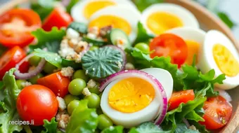 Mixing Edamame Egg Delightful Salad in 20 Min