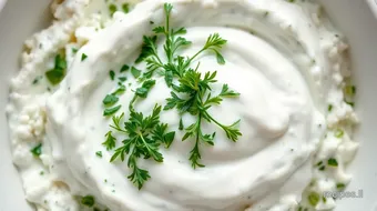 Mixing Greek Yogurt Tzatziki Sauce Delight