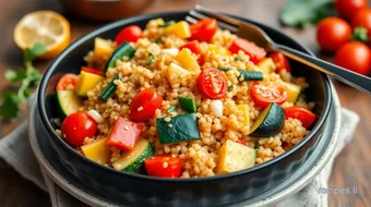 Stir-Fry Quinoa Colorful Veggies in 30 Mins