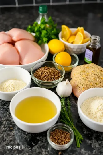 Herb-Crusted Lemon Garlic Chicken ingredients