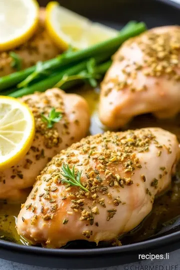 Herb-Crusted Lemon Garlic Chicken presentation