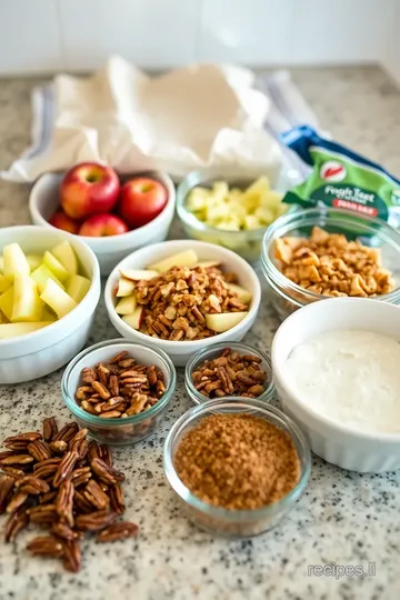 Apple and Pecan Danish Pastry Tart ingredients