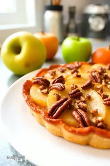 Apple and Pecan Danish Pastry Tart steps