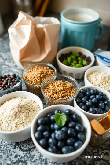 Blueberry Lentil Bread Recipe ingredients