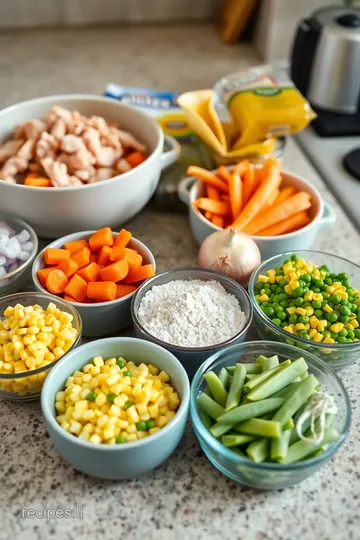 Classic Chicken Pot Pie ingredients