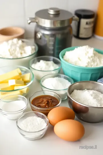 Classic 1920s Chocolate Layer Cake ingredients