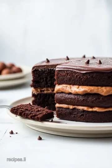 Classic 1920s Chocolate Layer Cake presentation