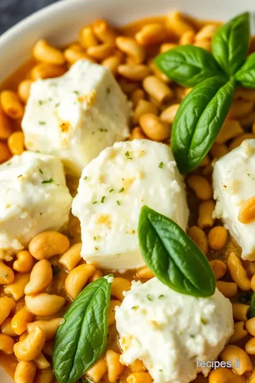 Cottage Cheese Provolone Pesto Bake presentation