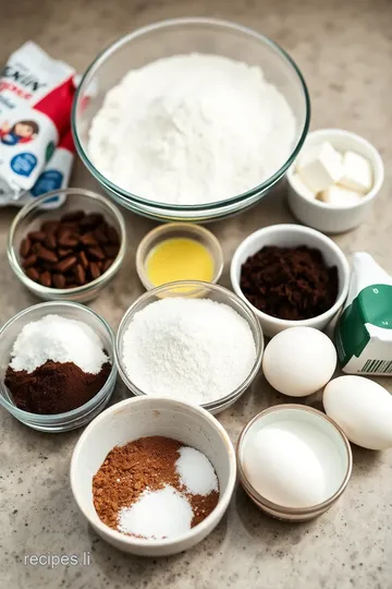 Classic Chocolate Cake ingredients