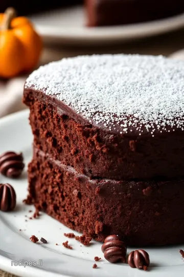 Spooktacular Chocolate Cake for Halloween presentation