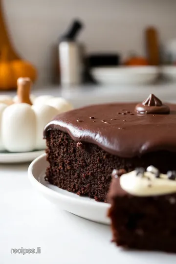 Spooktacular Chocolate Cake for Halloween steps