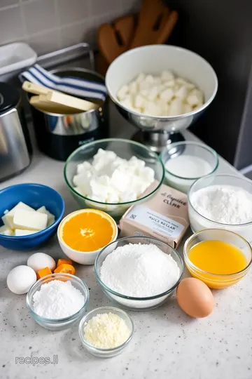 Orange Cranberry Ricotta Cookies ingredients