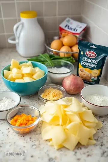 Cheesy Scalloped Potatoes Delight ingredients