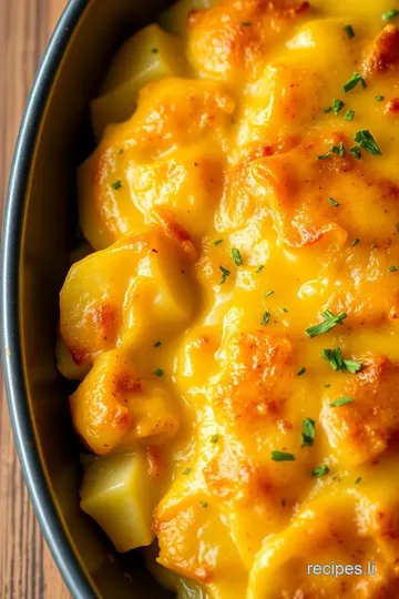 Cheesy Scalloped Potatoes Delight presentation