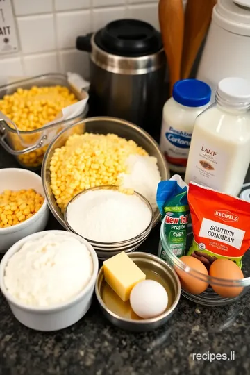 Southern Cornbread with Beef Tallow ingredients