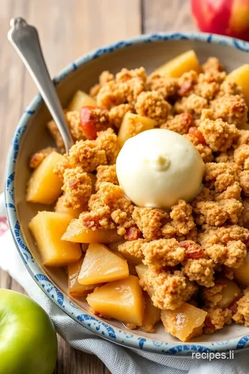 Easy Apple Crisp Without Oats presentation