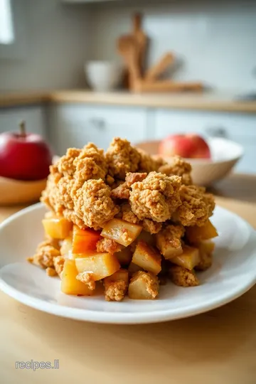 Easy Apple Crisp Without Oats steps