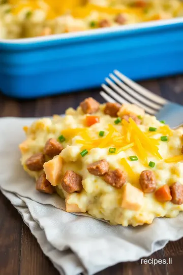 Southern Breakfast Grits Casserole presentation