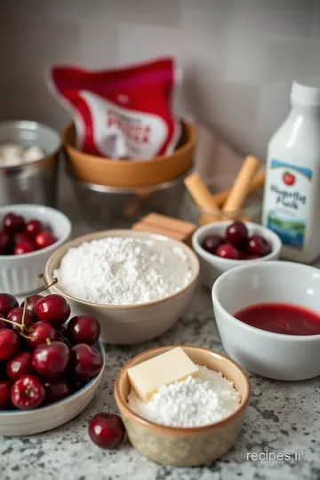 Baking Cherry Scones ingredients