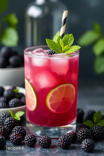 Blackberry Margarita Smash Recipe presentation