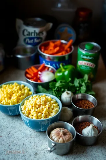 Cajun Corn Casserole Recipe ingredients