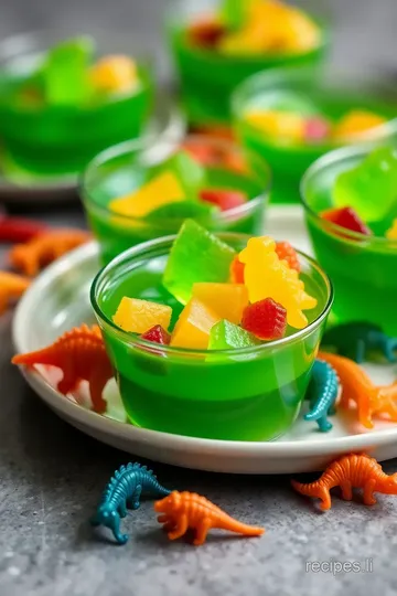 Dino Jello Cups Recipe presentation