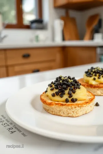 Crumpets with Caviar steps