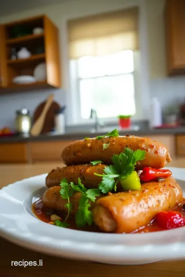 Roma Sausages with Sautéed Peppers steps