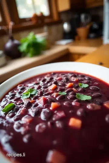 Hearty Purple Black Bean Soup steps