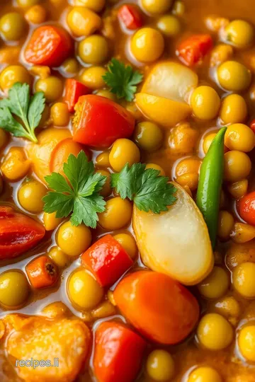 Cooked Sundakai Delicious Lentil Sambar presentation