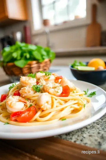 Creamy shrimp and pasta recipes with pico de gallo recipe: Easy Delicious Summer Dish! steps