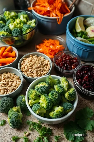 Crunchy Broccoli Spoon Salad ingredients