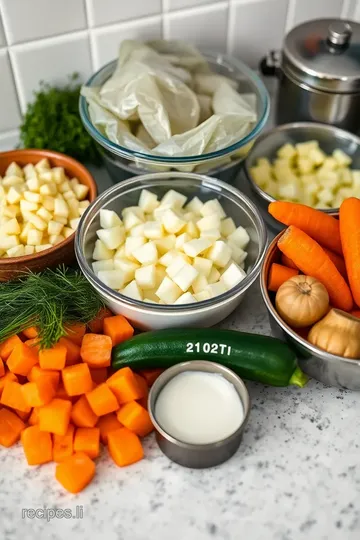 Czech Sour Cream and Dill Soup (Smetanová Polévka s Koprem) ingredients