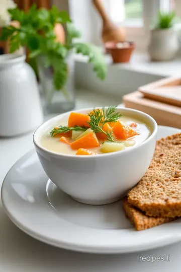 Czech Sour Cream and Dill Soup (Smetanová Polévka s Koprem) steps