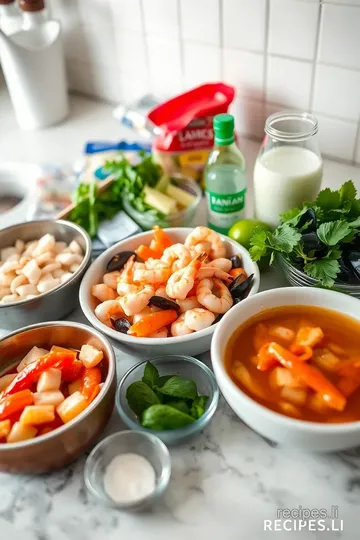 Kenny s Hot and Sour Seafood Soup ingredients