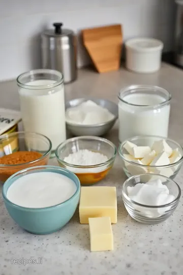 Cornstarch Pudding ingredients